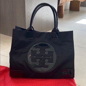 Tory Burch Ella Patent mini tote with dust bag